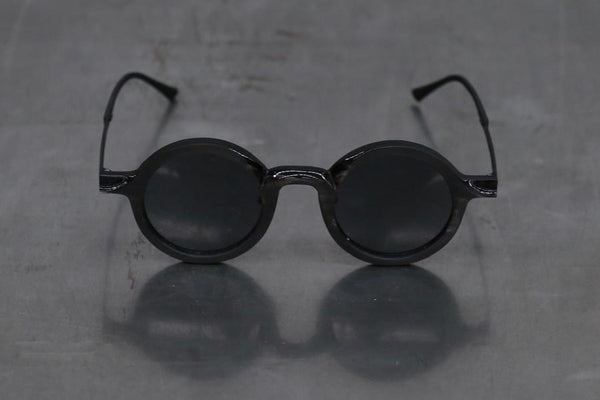 Rigards*ZIGGY CHEN UNI. Black and white matte dark gray lens glasses RG0161ZC